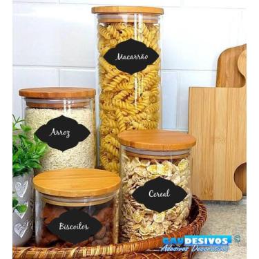 Imagem de Adesivo Kit Etiquetas Para Recipientes de Vidro e Plastico - Gaudesivo