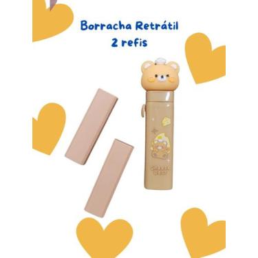 Imagem de Borracha retratil com refil material escolar volta as aulas papelaria 