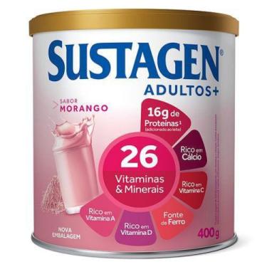 Imagem de Sustagen Adultos+ Sabor Morango 400g