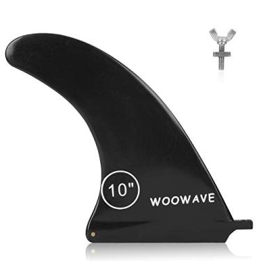Imagem de WOOWAVE Barbatana de surfe de 25,4 cm SUP Barbatana única Premium 25,4 cm Barbatana central para prancha de surf Longboard Paddleboard com parafuso sem ferramenta