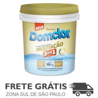 Imagem de Cloro Domclor Granulado Para Piscina Multiação 3 X 1 10 KG