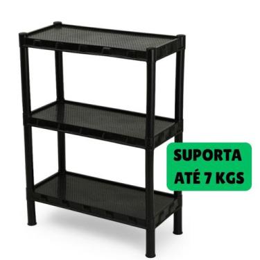 Imagem de Estante Plástica Prateleira Organizadora Modular Multiuso 3 Andares Re