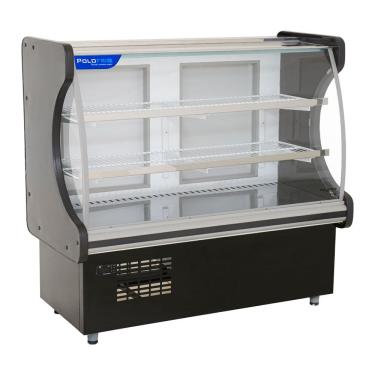 Imagem de Vitrine Refrigerada Para Doces 1,25mt Polofrio Vitrine Pop Luxo 1,25 Preto 110v