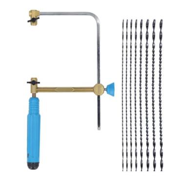 Imagem de Serra de profissional de serra de mão pesa com 8 lâminas para cortar madeira plástico de metal de criação Projetos de bricolage de zinco liga de zinco de alta velocide aço abds