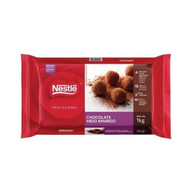 Imagem de Chocolate Nestle para Cobertura Meio Amargo em Barra 1kg - Nestlé