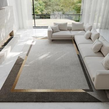 Imagem de Tapete leve e luxuoso para sala de estar, espesso, macio e fofo, decoração para quarto, cabeceira, moderno e simples, para sala de estar (200x250 cm/B)