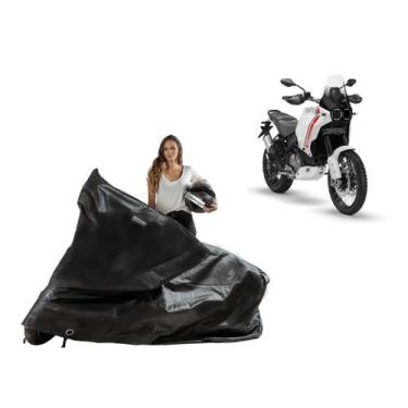 Imagem de Capa Protetora Sol Chuva Moto Ducati Desert X - Kahawai, Preto