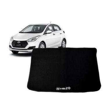 Imagem de Tapete De Porta Malas Hb20 Hatch Carpete Com A Base Pinada - Tapecars