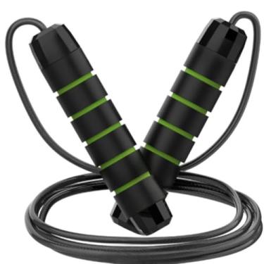 Imagem de Pula Corda corda de Pular Profissional Fitness e Emagrecimento Queima Calorias com Rolamento Suave(3 UNIDADES,VERDE)