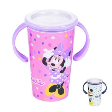 Imagem de Copo 360º Antivazamento Disney Mickey Minnie Transição 280 ml com Tamp