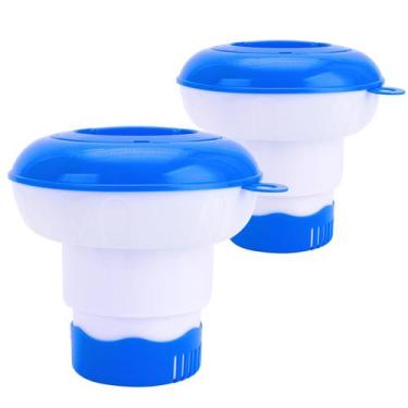 Imagem de Conjunto flutuador de cloro para piscina com 5 comprimidos de cloro pa