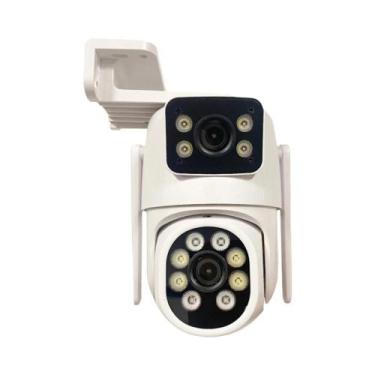 Imagem de Câmera IP WiFi 2K 4MP Com Lente Dupla E Tela Dupla PTZ Para Vigilância