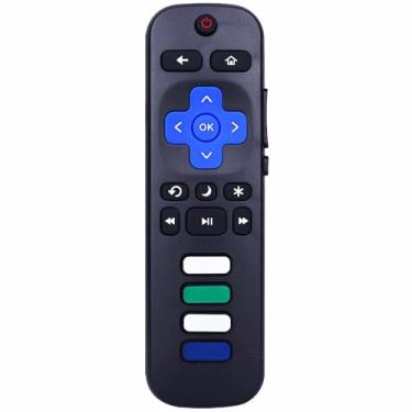 Imagem de Leankle Controle remoto para todas as Smart TVs Roku Hisense, compatível com 32A4HNR, 40A4NR, 43A4NR, 32H4F, 43H4F, 43R6090G, 50R6090G, 65R6090G, 85A6NR etc.