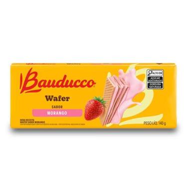 Imagem de Biscoito Wafer Bauducco Morango 140G
