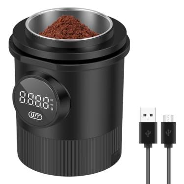 Imagem de Copo dosador de café com escala, balança de café expresso de precisão de 0,1 g, multiuso para café expresso, gotejamento de café e muito mais, serve para portafilters de 58 mm, parede interna