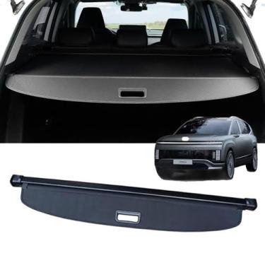 Imagem de Capa de carga retrátil tela de porta-malas retrátil para Hyundai Ioniq 9 2025 2026, Car Door Sill, capa de carga retrátil à prova d'água atualizada, escudo de segurança resistente a UV