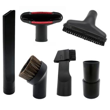 Imagem de Kit universal de acessórios de vácuo, ferramenta para fendas de bocal, cabeça redonda de limpeza de poeira, escova de piso de madeira para aspirador de pó, acessório para mangueira padrão de 3,5 cm