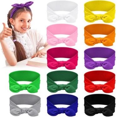 Imagem de Bandanas Giegxin Colorful para meninas com orelha de coelho removível