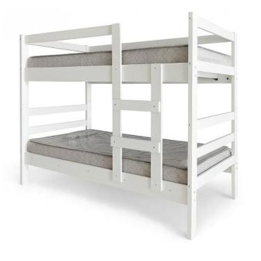 Imagem de Beliche Solteiro Petra Vira Duas Camas Adultos e Crianças - Grandetos