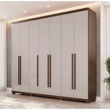 Imagem de Guarda Roupa Istambul 7 Portas  Imbuia/Off -  Benetil