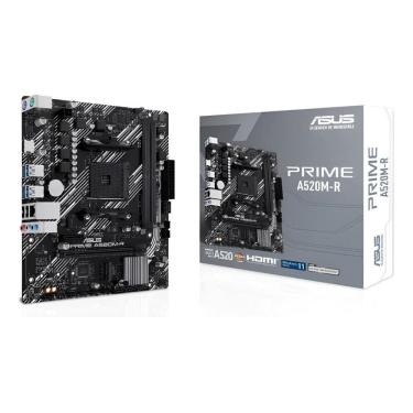 Imagem de Placa Mãe Asus Prime A520m-r Am4 Ddr4 M.2 Chipset Hdmi Preto
