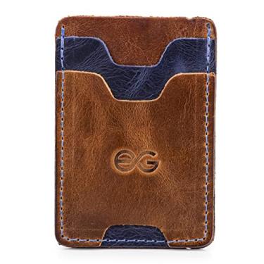 Imagem de Carteira Mini Cnh/cédulas/cartões Minimalista Couro Legítimo com protetor para cnh(Marrom)