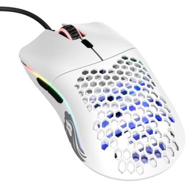 Imagem de Glorious Gaming Mouse - Modelo O Minus 58 g Superlight Honeycomb Mouse, RGB Mouse - Matte White Mouse, USB Gaming Mouse