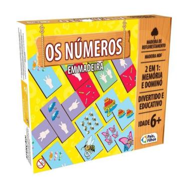 Imagem de Jogo Educativo  Os Numeros -  48 Peças Em Madeira Crianças Presente - 