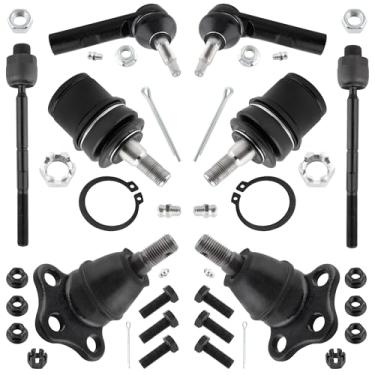 Imagem de YMAUGP K7395 K7392 ES3572 ES3573 EV432 Kit de suspensão 4WD juntas esféricas dianteiras kit de hastes de direção externas internas, para 2000 2001 2002 2003 para Dodge Dakota Durango