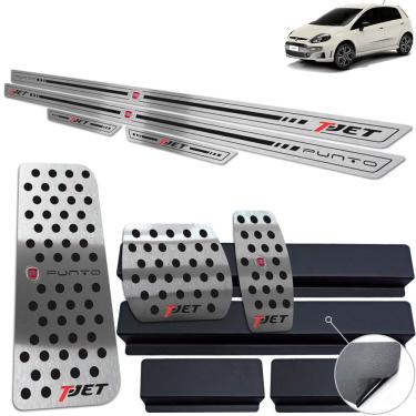 Imagem de Soleira Pedaleira Auto Descanso Preto Punto T-Jet 2013 17