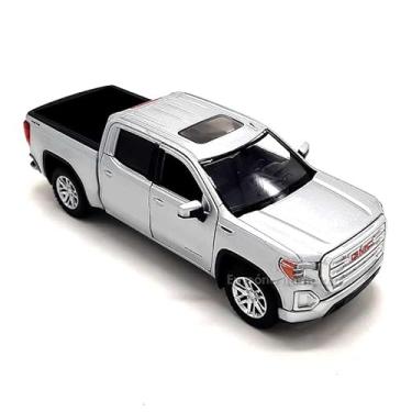 Imagem de Miniatura GMC Sierra 1500 SLT Crew Cab 2019, Escala 1:24, Metal, Carro Colecionável