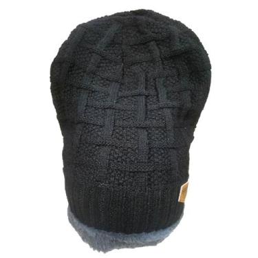 Imagem de Touca Adulto Unissex Confortável Inverno Com Forrado Pelúcia Gorro Pro