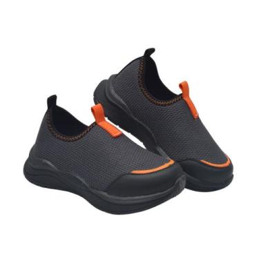 Imagem de Tênis Infantil Masculino Leve Flexível Slip On Respirável Casual Moda 