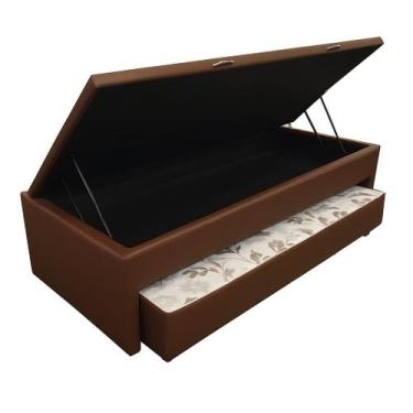 Imagem de Bicama Box Baú Solteiro Com Cama Auxiliar De Molas 3x1 88 - Fabricação