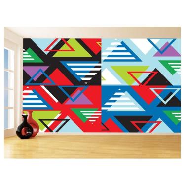 Imagem de Papel De Parede Geométrico Triângulos Abstrato 3,5M Gmt44