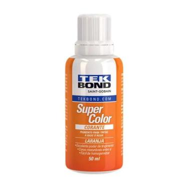 Imagem de Corante Líquido Tekbond 50ml Laranja Para Tinta Base Água