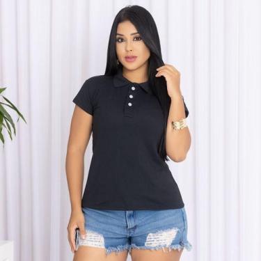 Imagem de Camisa Gola Polo Feminina Ótimo Acabamento Tecido Premium - MULTI MARC
