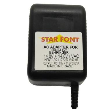 Imagem de Fonte AC 14,8V para Mixer Behringer Xenyx 1202FX - Bivolt 500mA - no-b