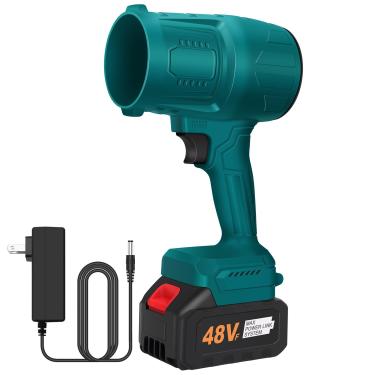 Imagem de Soprador de folhas sem fio limpador de poeira portátil sopradores portáteis, azul