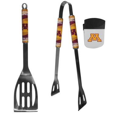 Imagem de Siskiyou Sports NCAA Minnesota Golden Gophers Conjunto unissex de 2 peças para churrasco e clipe de chip, cores do time, tamanho único