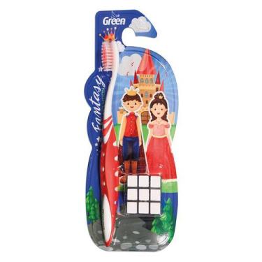 Imagem de Escova de dente macia infantil fantasy - green