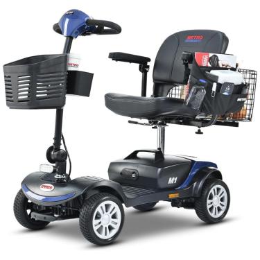 Imagem de Cadeira de Rodas Elétrica de Mobilidade para Adultos 4 Rodas, Scooter Motorizada para Idosos, Capacidade Máxima 136 kg,Bariho.