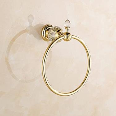 Imagem de Prateleira de toalha de banheiro com acabamento dourado, suporte de papel higiênico, gancho para roupão, suporte de toalha, suporte para máquina de lavar, cesta de sabonete, 4 barras, conforme