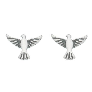 Imagem de Brinco Divino Espirito Santo com Prata Envelhecida Coleção Ícones