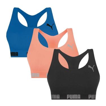 Imagem de Kit 3 Tops Puma Nadador Sem Costura Feminino