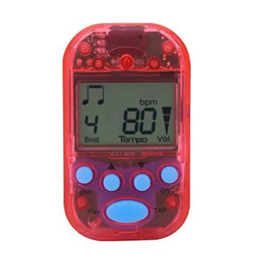 Imagem de RiToEasysports Mini Metrônomo Digital Beat Tap M50 de Bolso para Músicos, Ideal para Prática e Performance Musical (Vermelho)