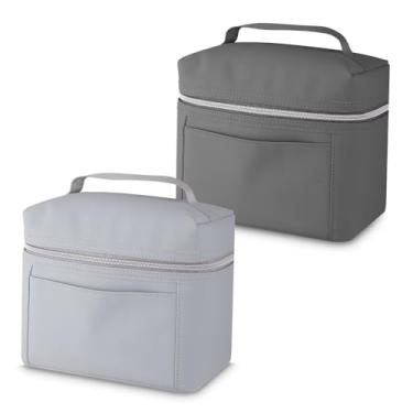 Imagem de Bolsa Térmica 5L para Trabalho – PU Resistente, Bolso Frontal e Alça de Mão, Compacta e Prática