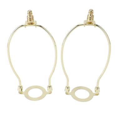 Imagem de Hilitand Kit de Suporte para Lâmpada Harpa, 2 Peças, Abajur Ajustável Com Base de Luz E26, Peças de Hardware para Lâmpadas de Mesa e de Chão (Dourado)