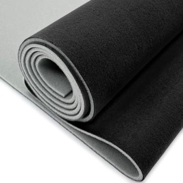 Imagem de Tecido Grafeno Auto Headliner com suporte de espuma – resfriamento e proteção UV, tecido favo de mel de grafeno respirável, ajuste universal premium para carro/caminhão/SUV/RV telhado (preto, 304.8 cm