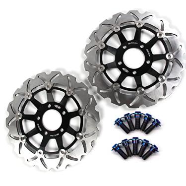 Imagem de Discos de freio dianteiro Arashi Rotores com parafusos de montagem para Suzuki GSX IMPULSE 400 86-93 (Japão) 94-99, INAZUMA 400 2000, GSX600F GSX750F Katana 600 750 98-03, GSF Bandit 600 00-04